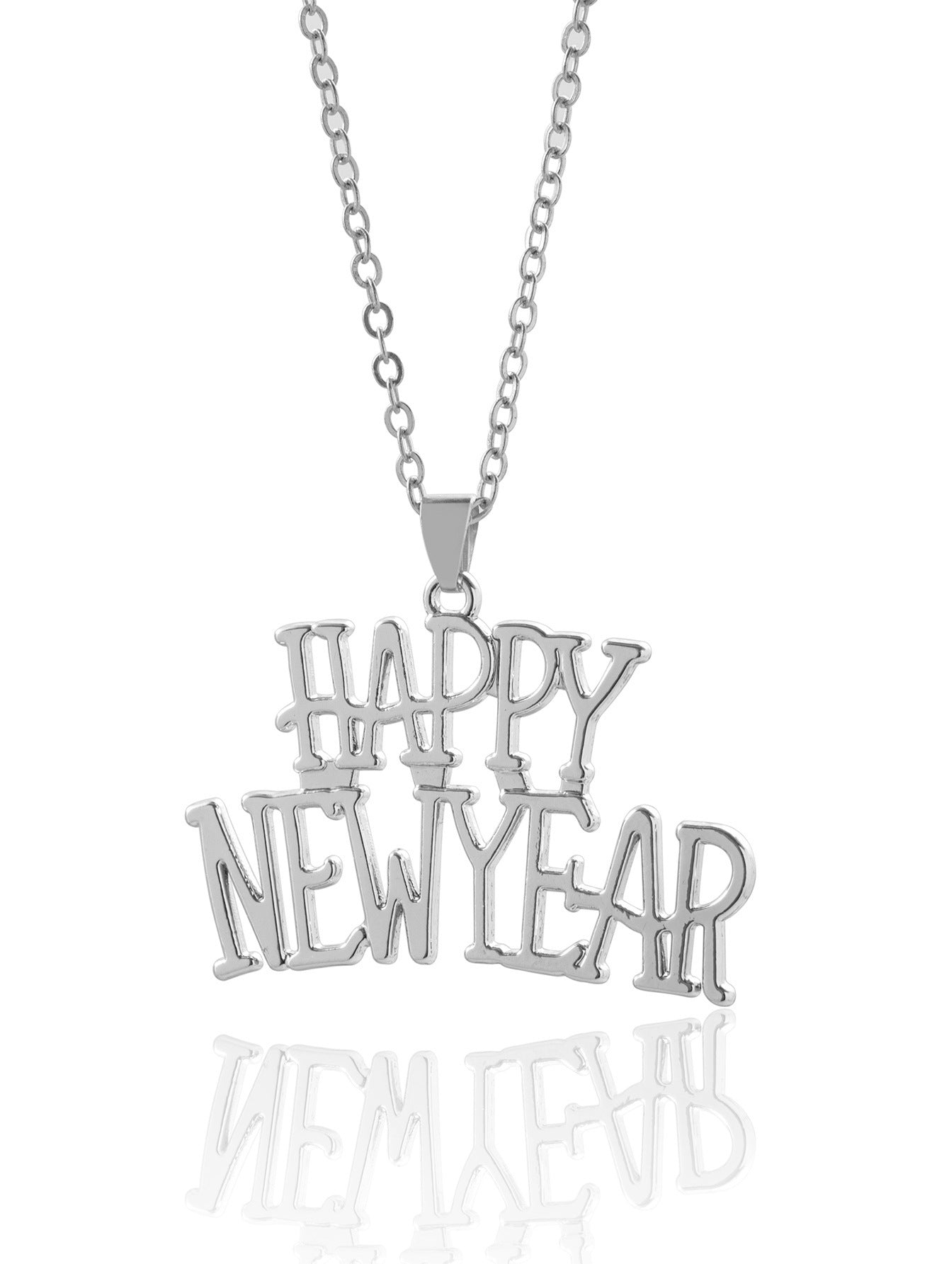Happy New Year English Letter Happy New Year Fashion Classic Women's Necklace