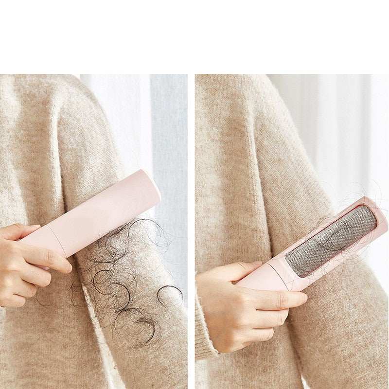 2 - 1 Reusable Pet Hair Remover Brush Lint Roller Portable Effective Self Cleaning Tool for Cat Dog Fur Hair Dust Removal Brush - Gadgets &amp; Gifts