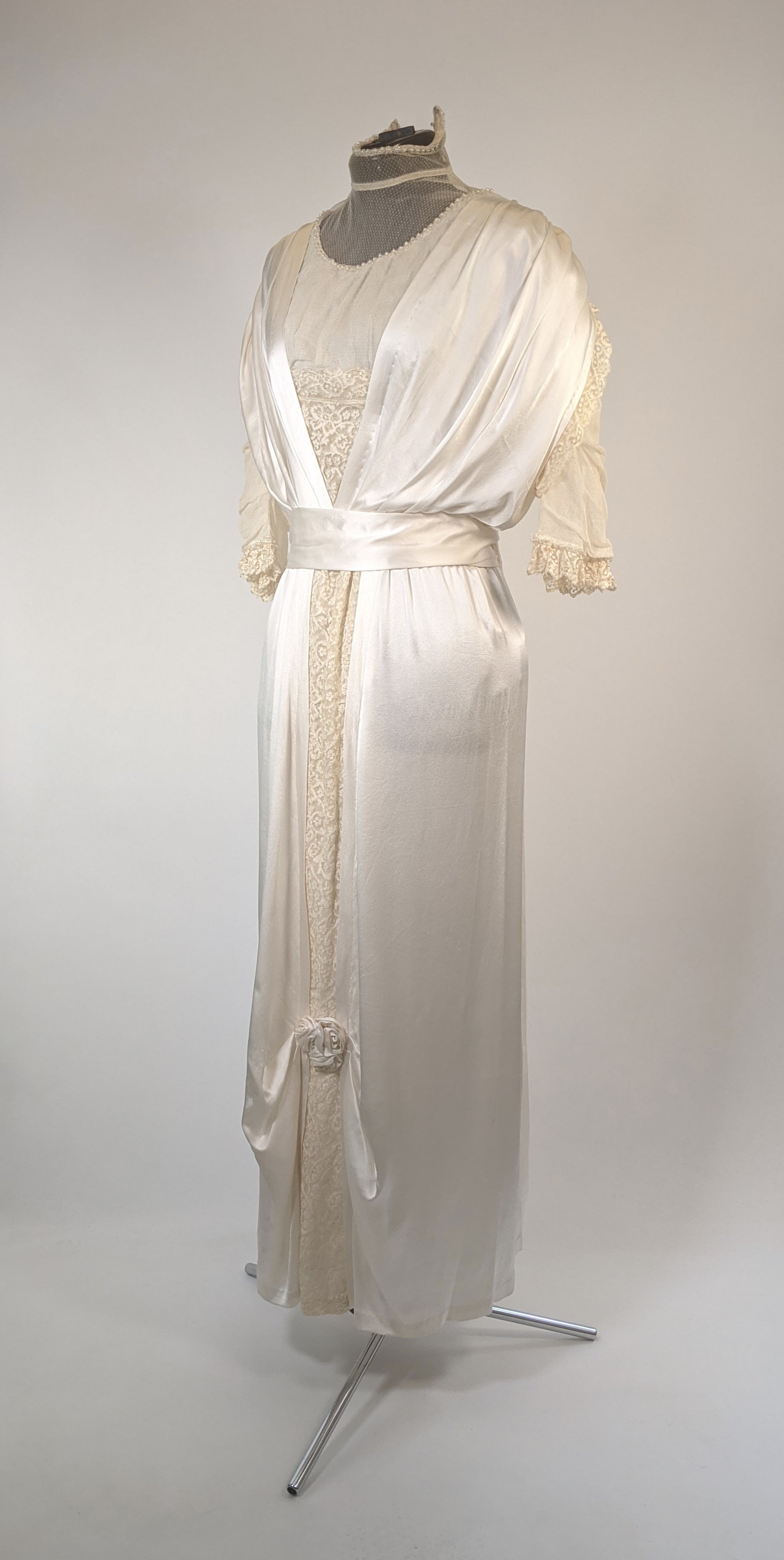 1910s Silk Lace Gown | Wedding Dress