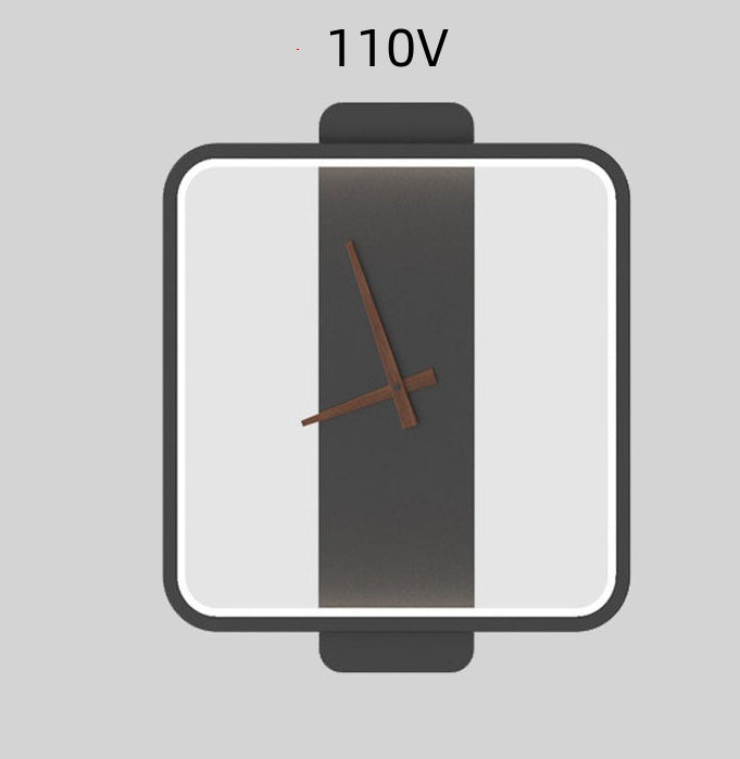 Nordic Wall Lamp Clock