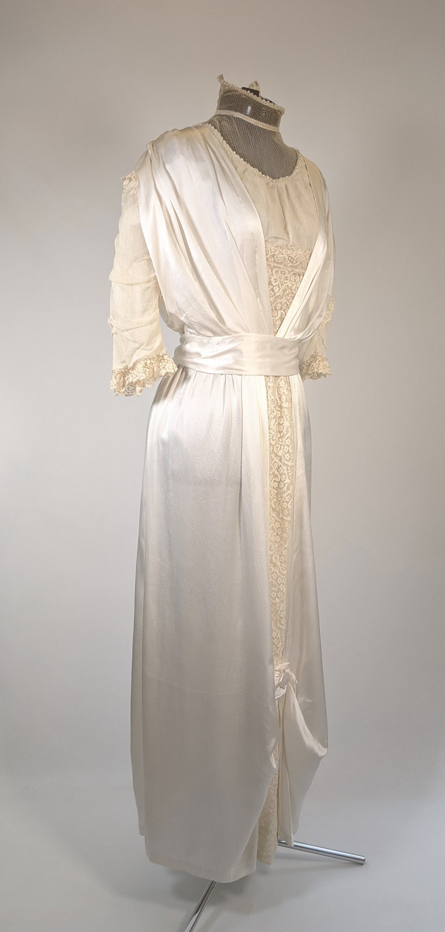 1910s Silk Lace Gown | Wedding Dress