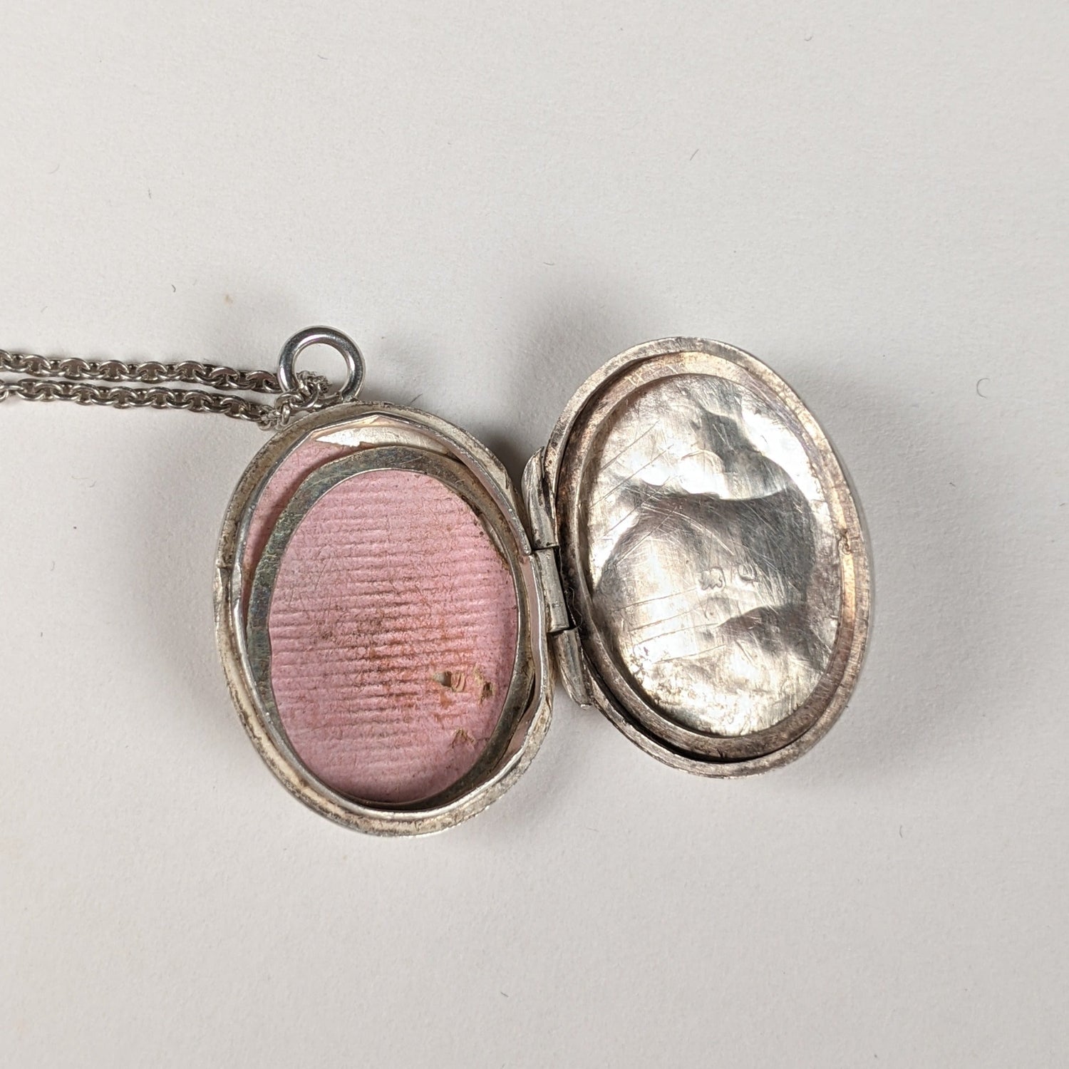1899 Silver Locket + Chain