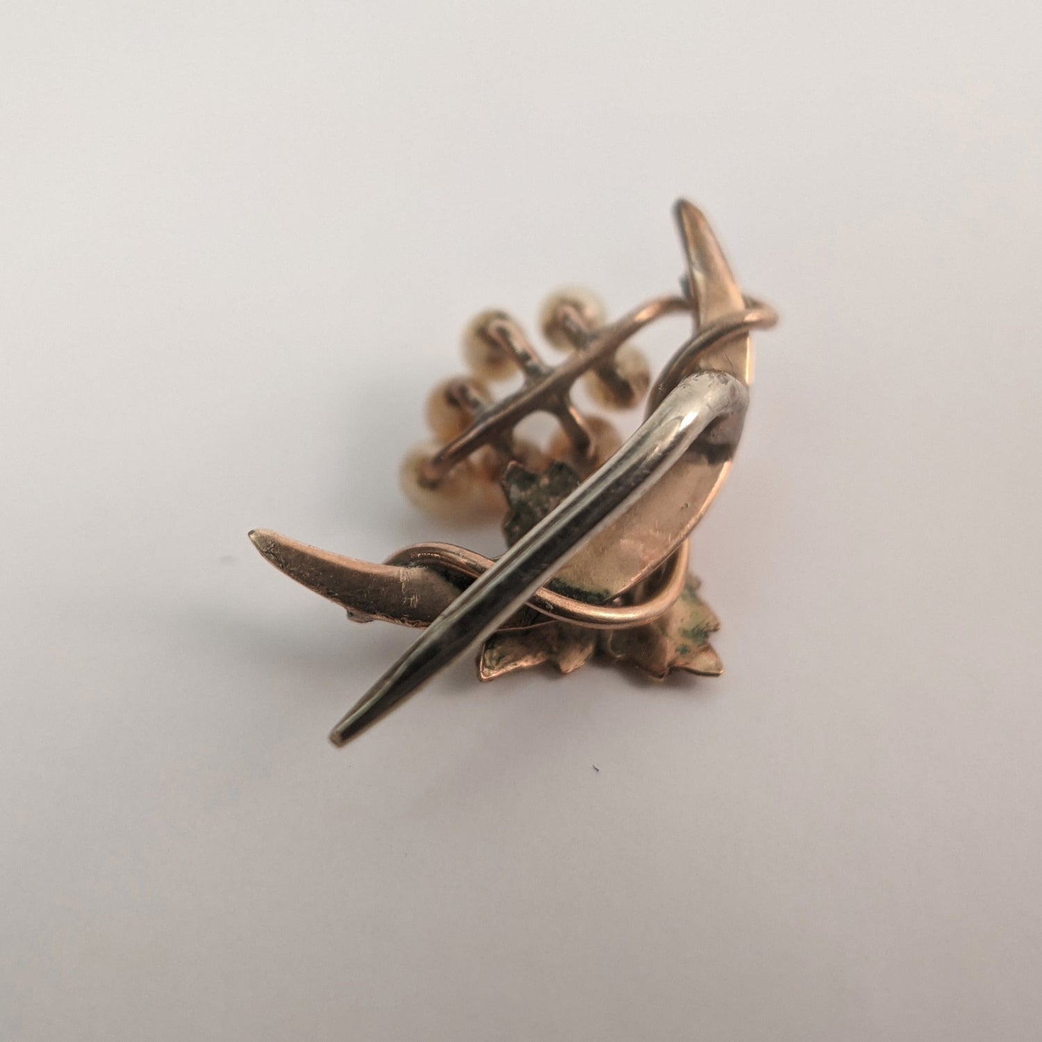 Edwardian 12k Gold Moon Pin