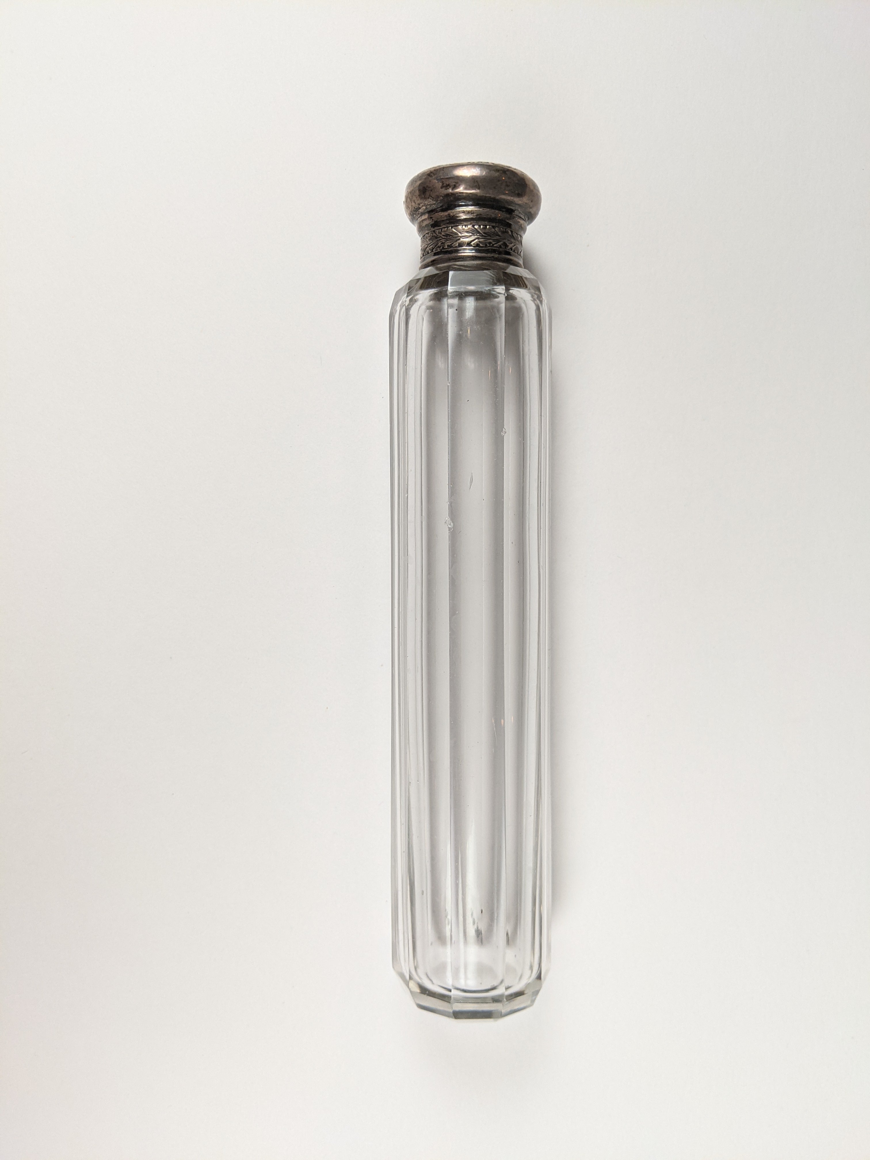 19th C Scottish Crystal Bottle "Dread God"