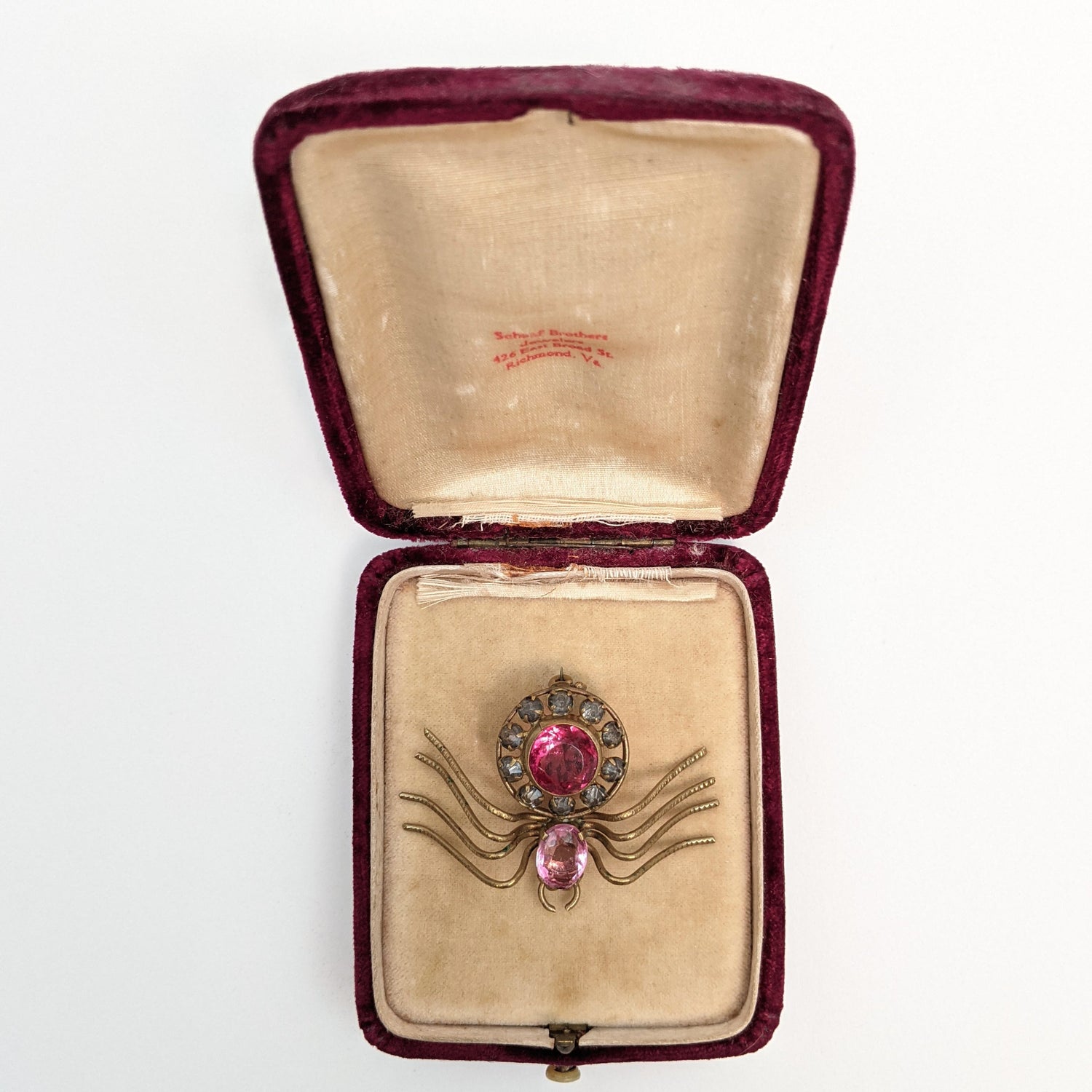 Ruby Red Victorian Velvet Box