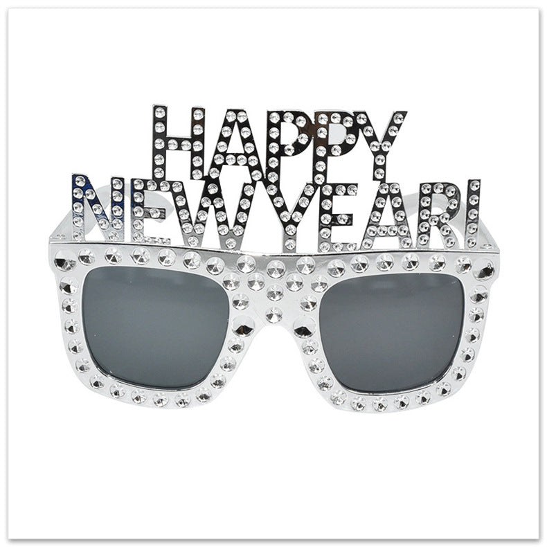 HAPPY NEW YEAR Funny Glasses NEW YEAR Party Glasses