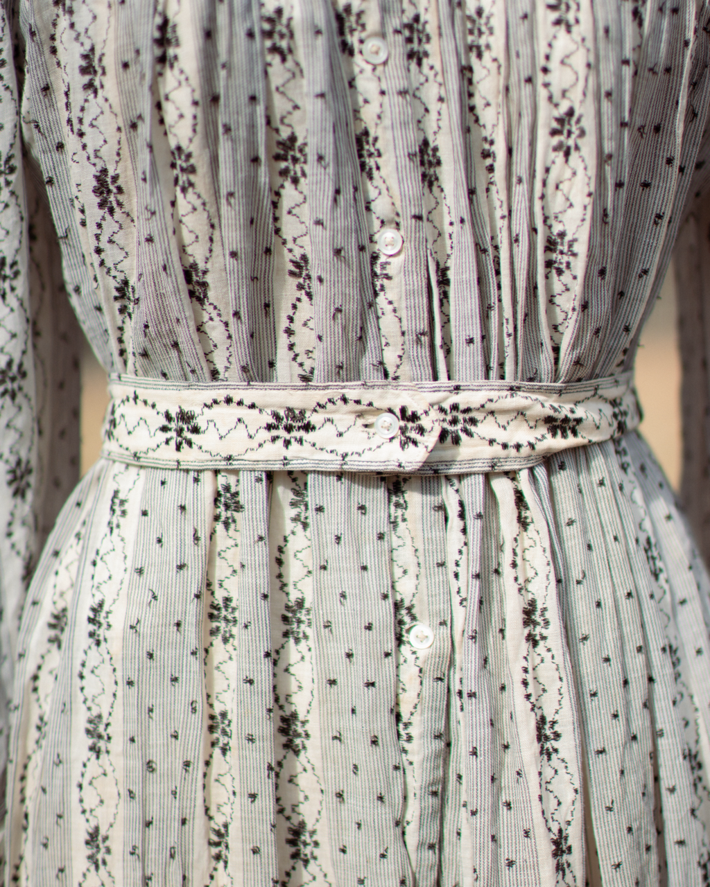 c. 1900s Cotton Wrapper Dress
