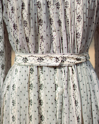 c. 1900s Cotton Wrapper Dress