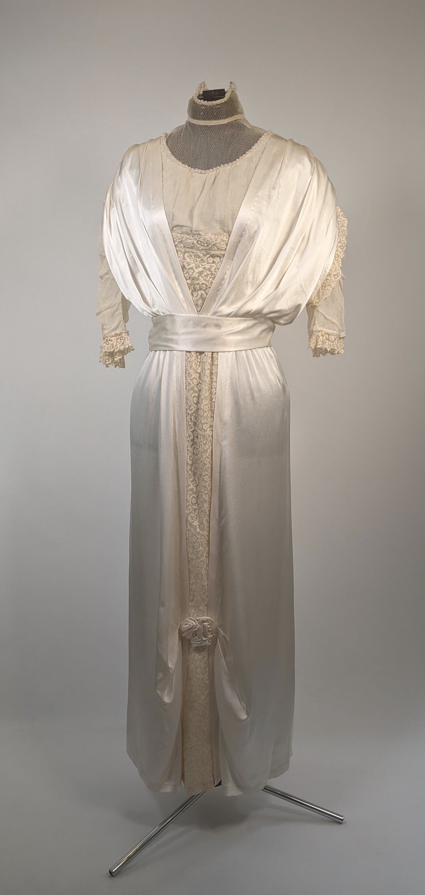 1910s Silk Lace Gown | Wedding Dress