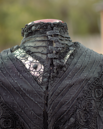 Early 1900s Black Lace Dress Set
