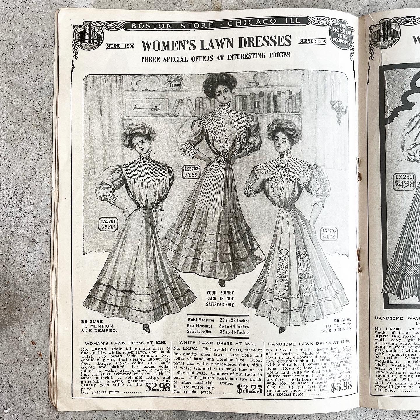 1908 Spring &amp; Summer Catalog | Boston Store Chicago