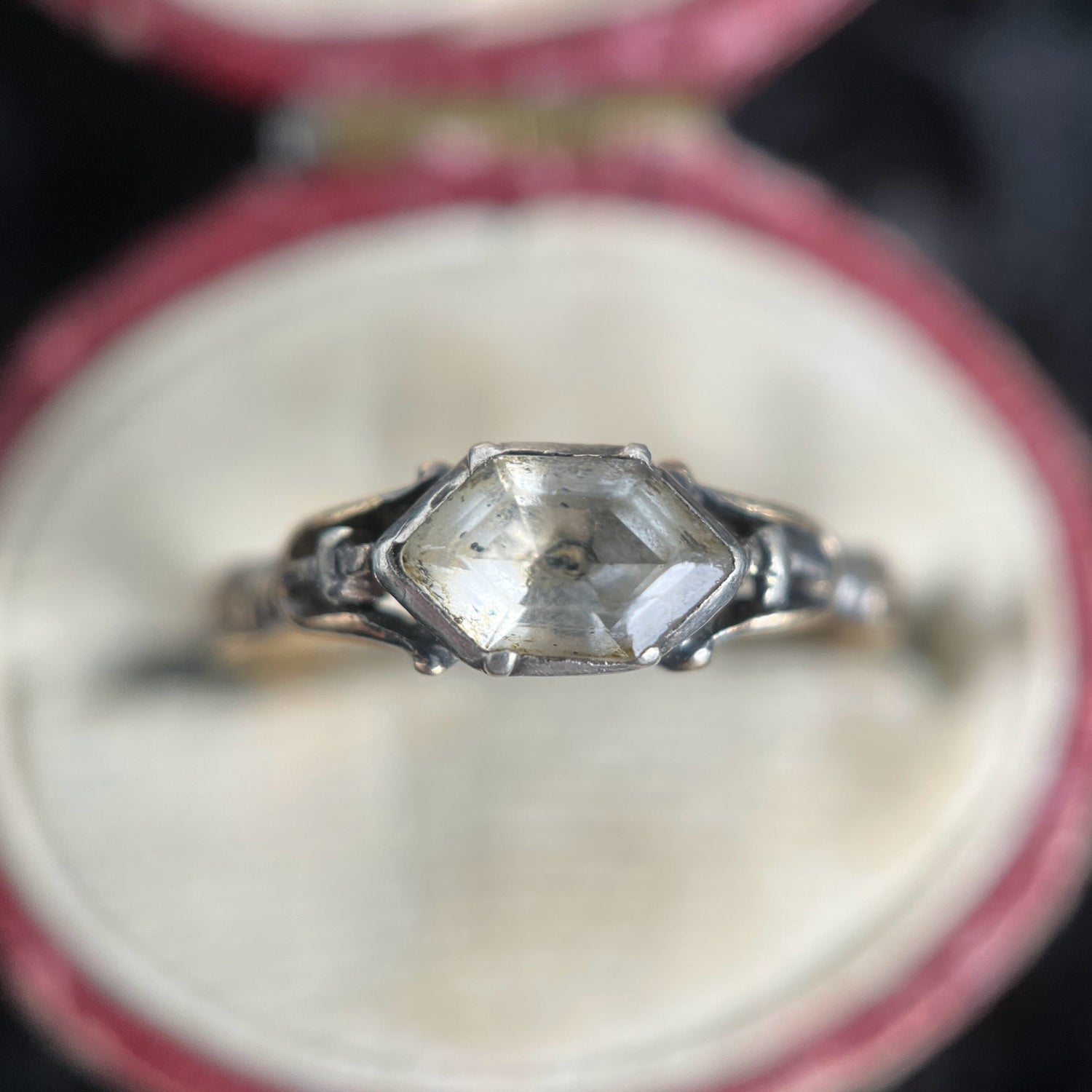 Dated 1729 Mourning Ring | 18k Gold, Enamel, Rock Crystal