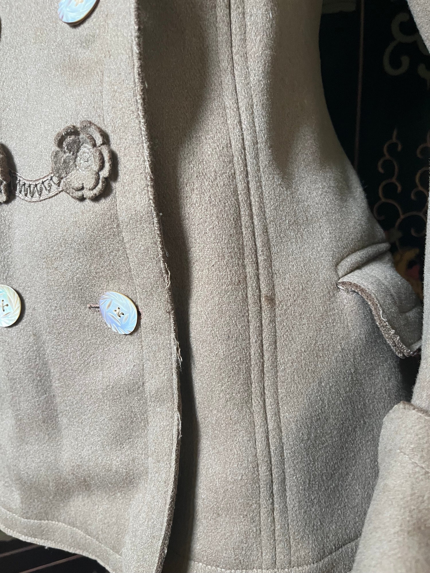 c. 1900s Wool Coat | Petite Size