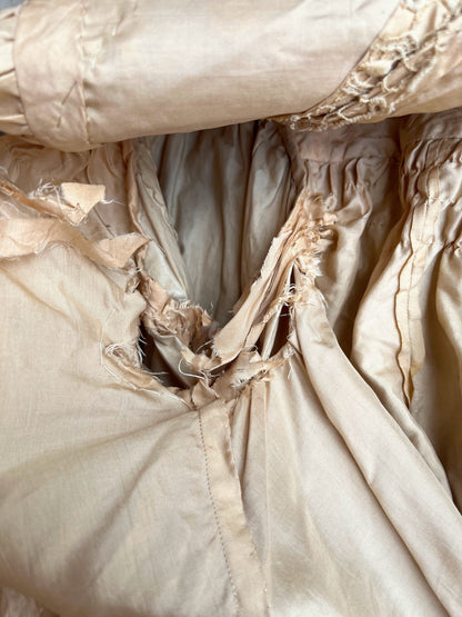 c. 1904 Peach Silk Blouse | Study + Display
