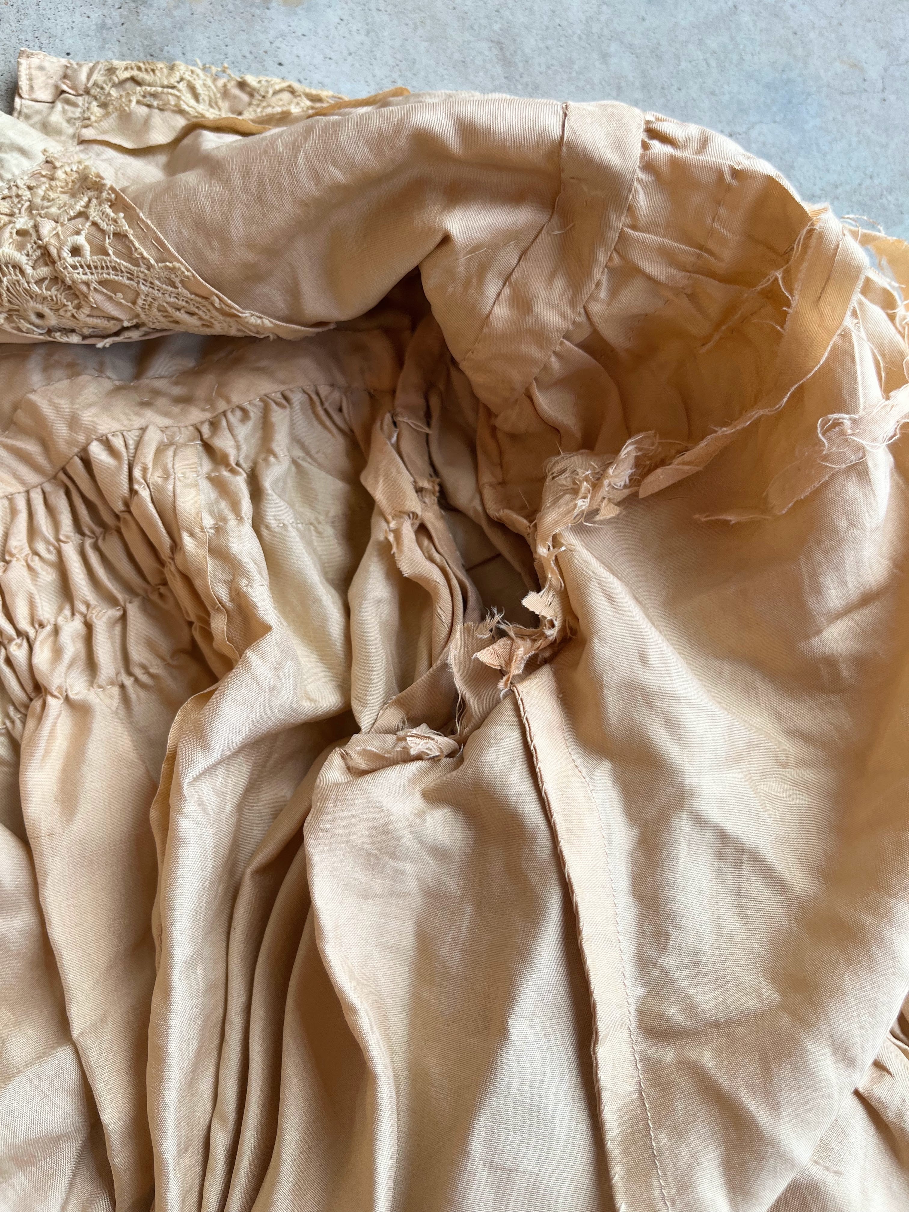 c. 1904 Peach Silk Blouse | Study + Display
