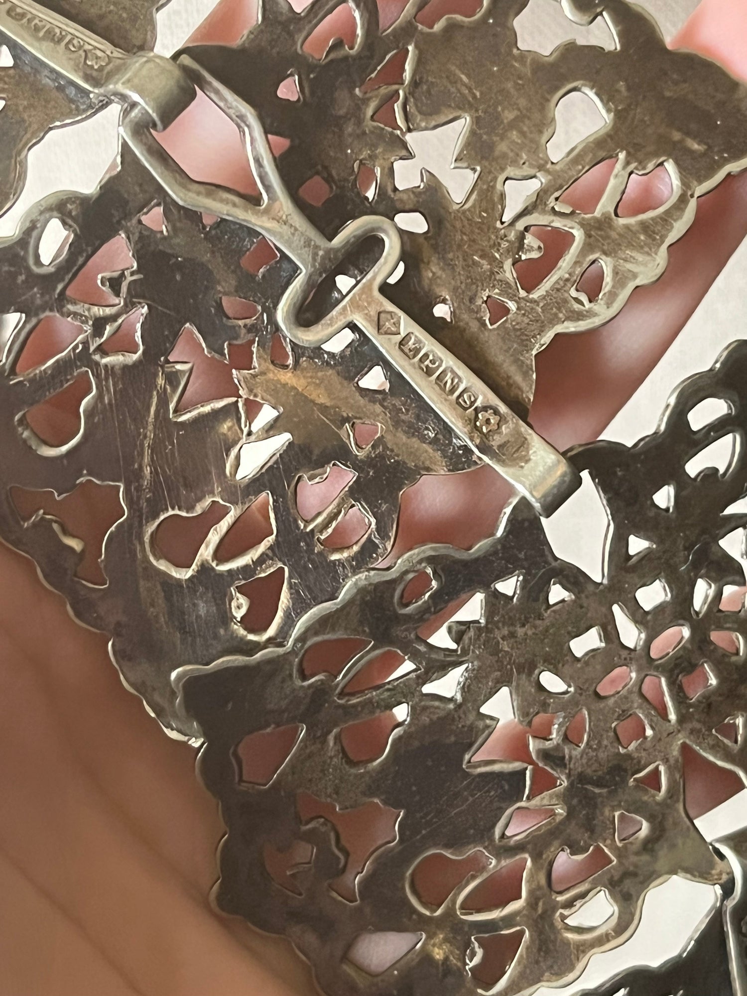 c. 1900s-1910s Silver Plated Belt | 26"