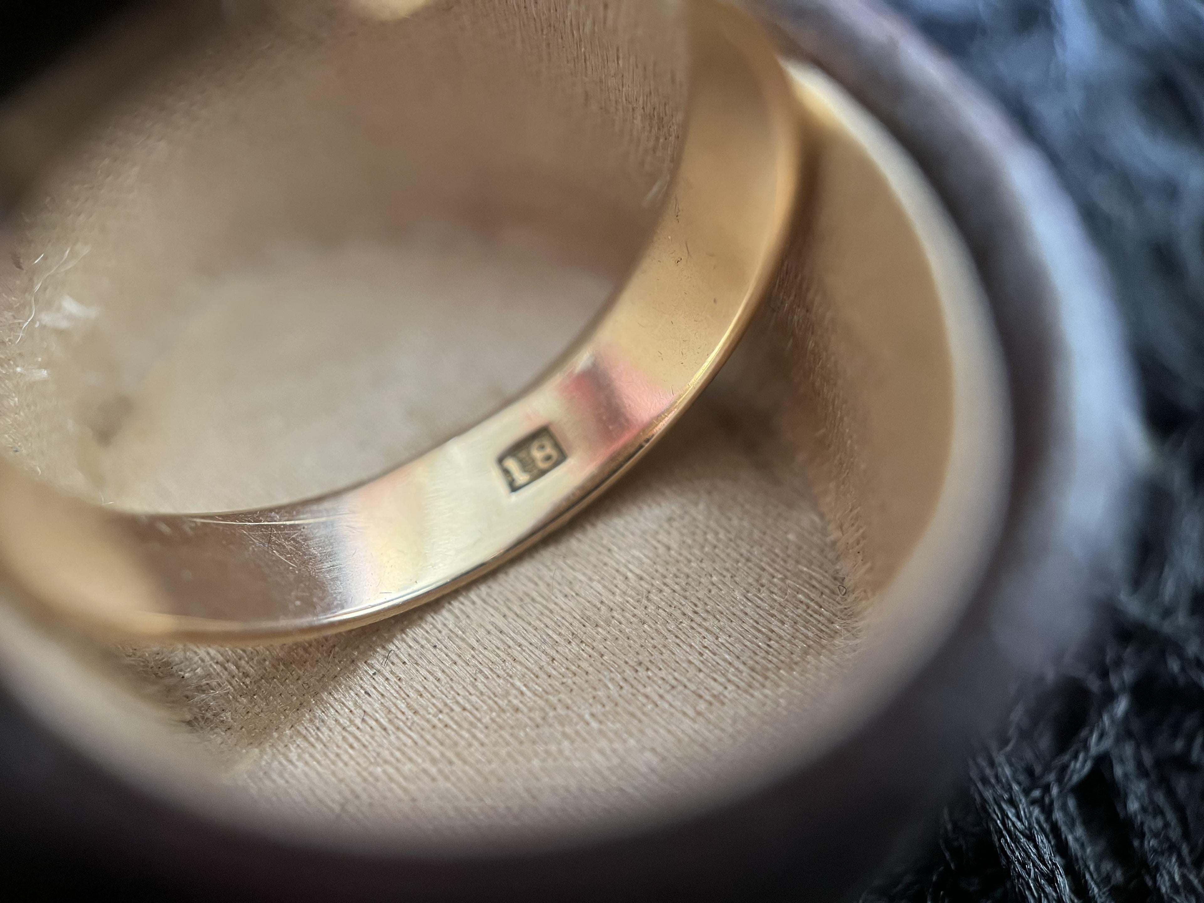 18k Gold Georgian Citrine Paste Conversion Ring | Engraved &