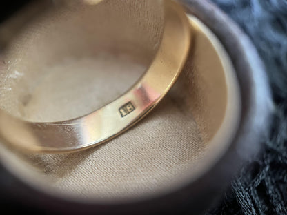 18k Gold Georgian Citrine Paste Conversion Ring | Engraved &