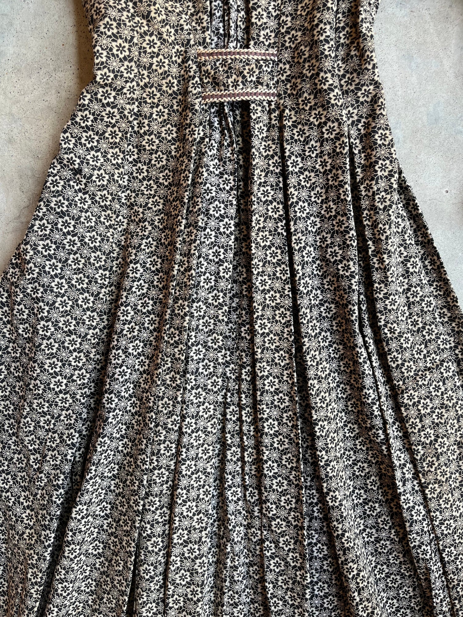 c. 1900 Cotton Wrapper Dress