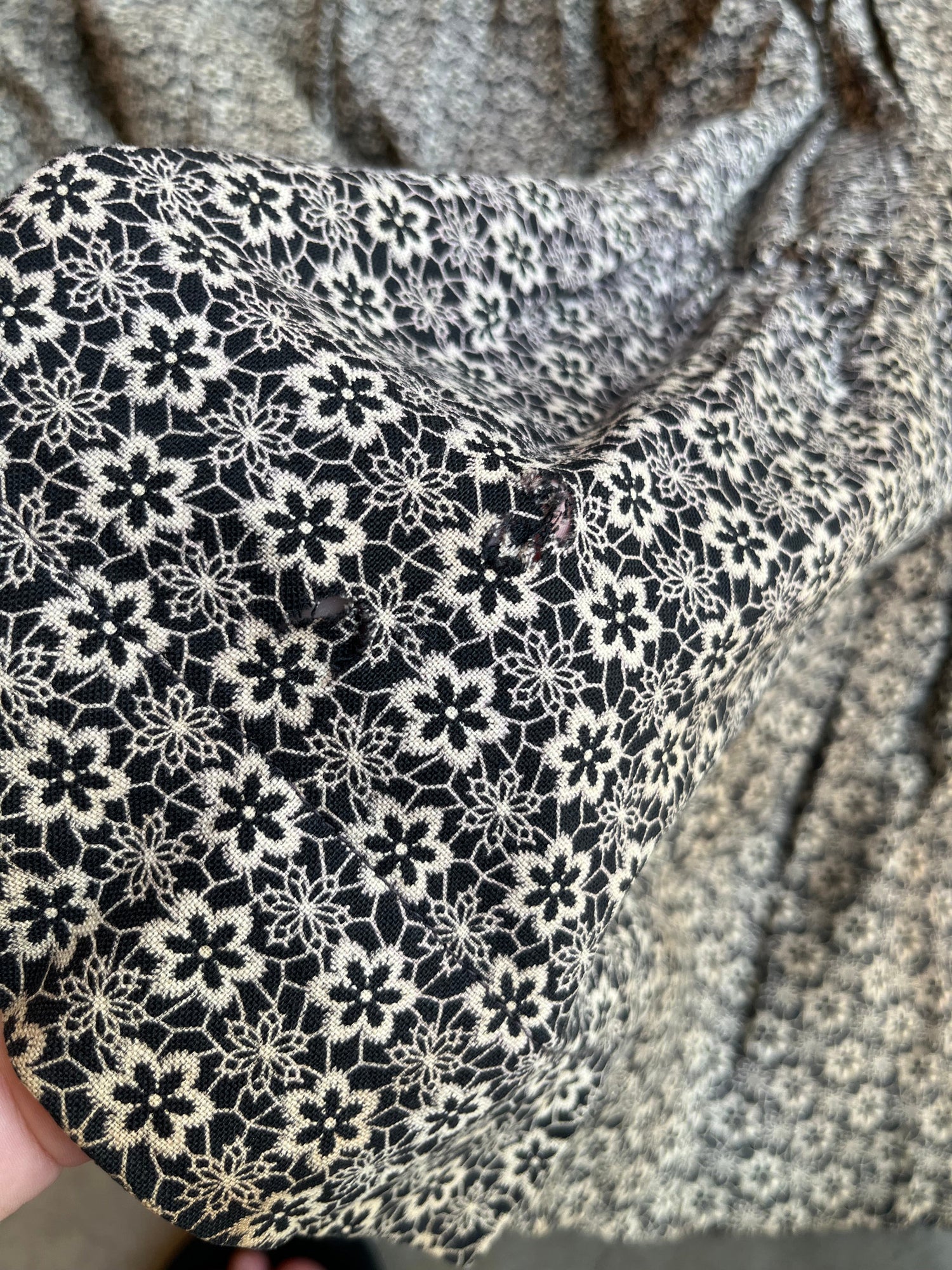 c. 1900 Cotton Wrapper Dress