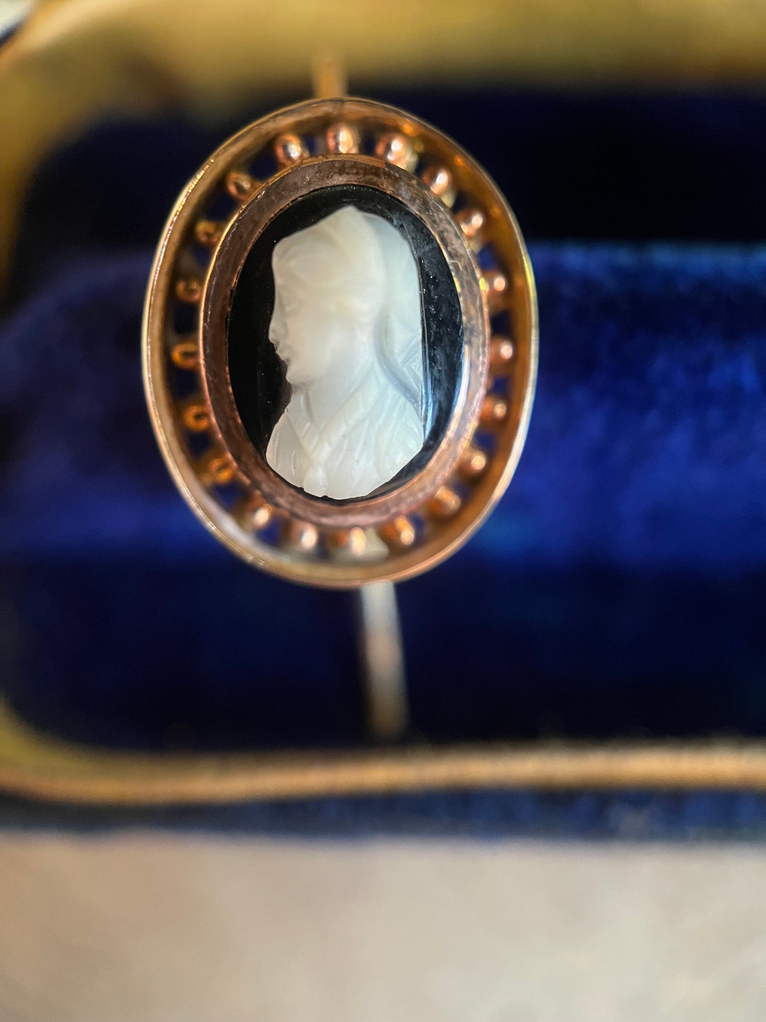 c. 1880s Hardstone Cameo Earrings