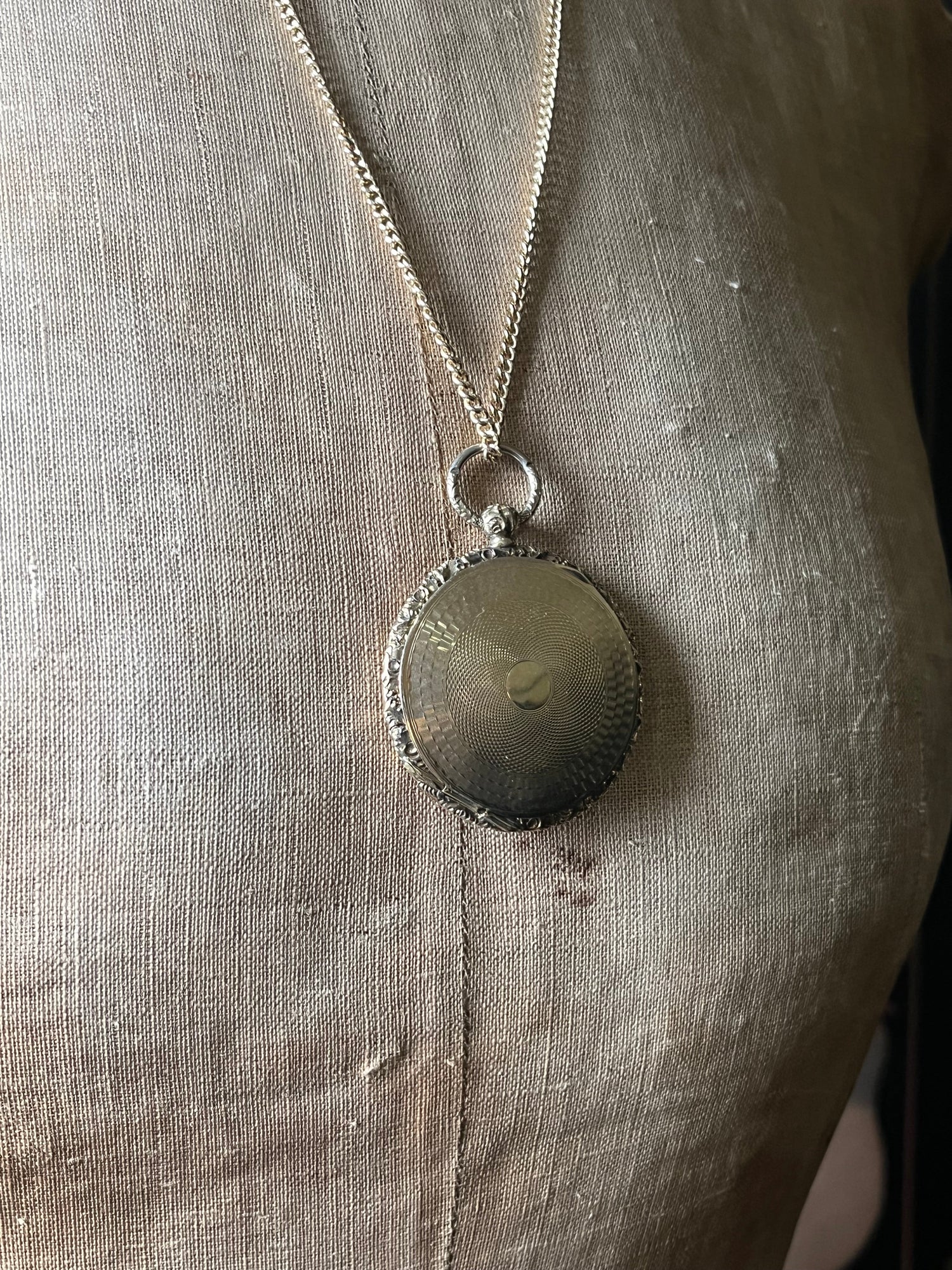 c. 1840s 9k Gold Locket with Daguerreotype