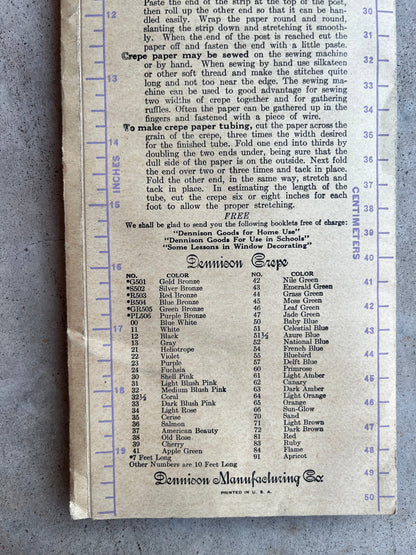 c. 1930s Crepe Paper