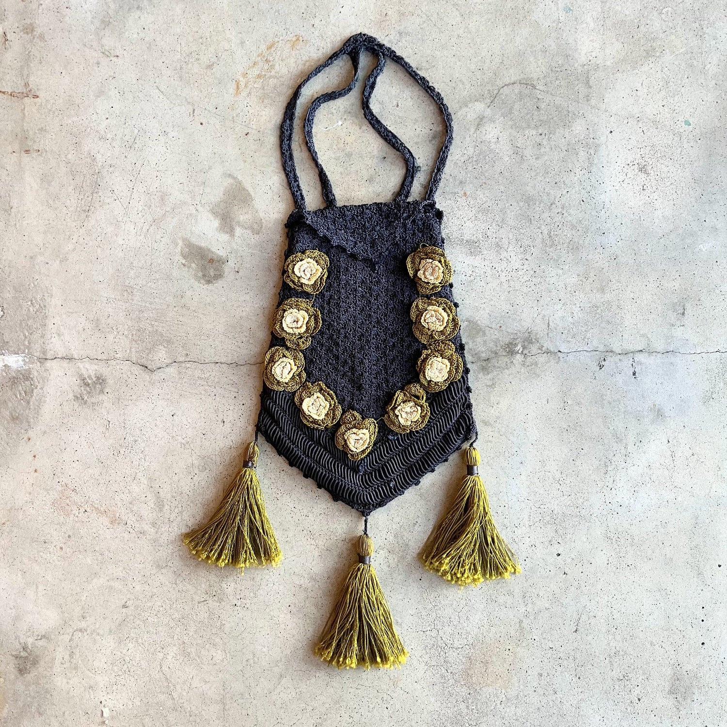 c. 1910s-1920s Crochet Purse