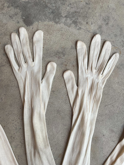 c. 1910s-1920s Silk Gloves Lot