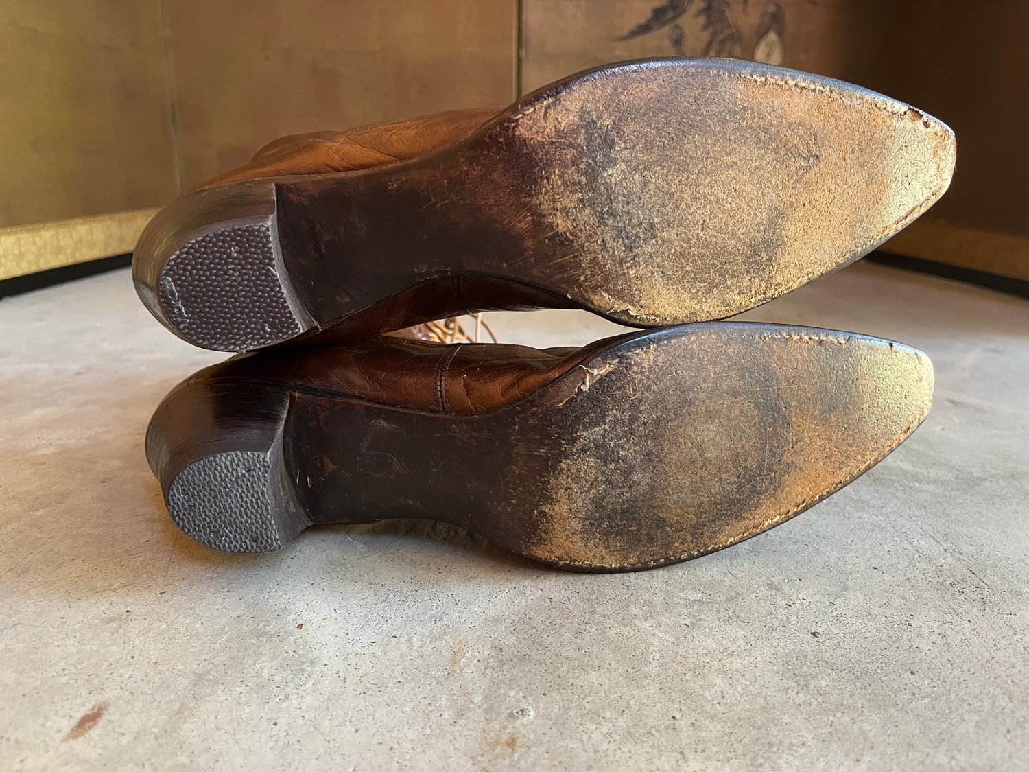 c. 1910s Brown Boots | Approx Sz 8.5-9