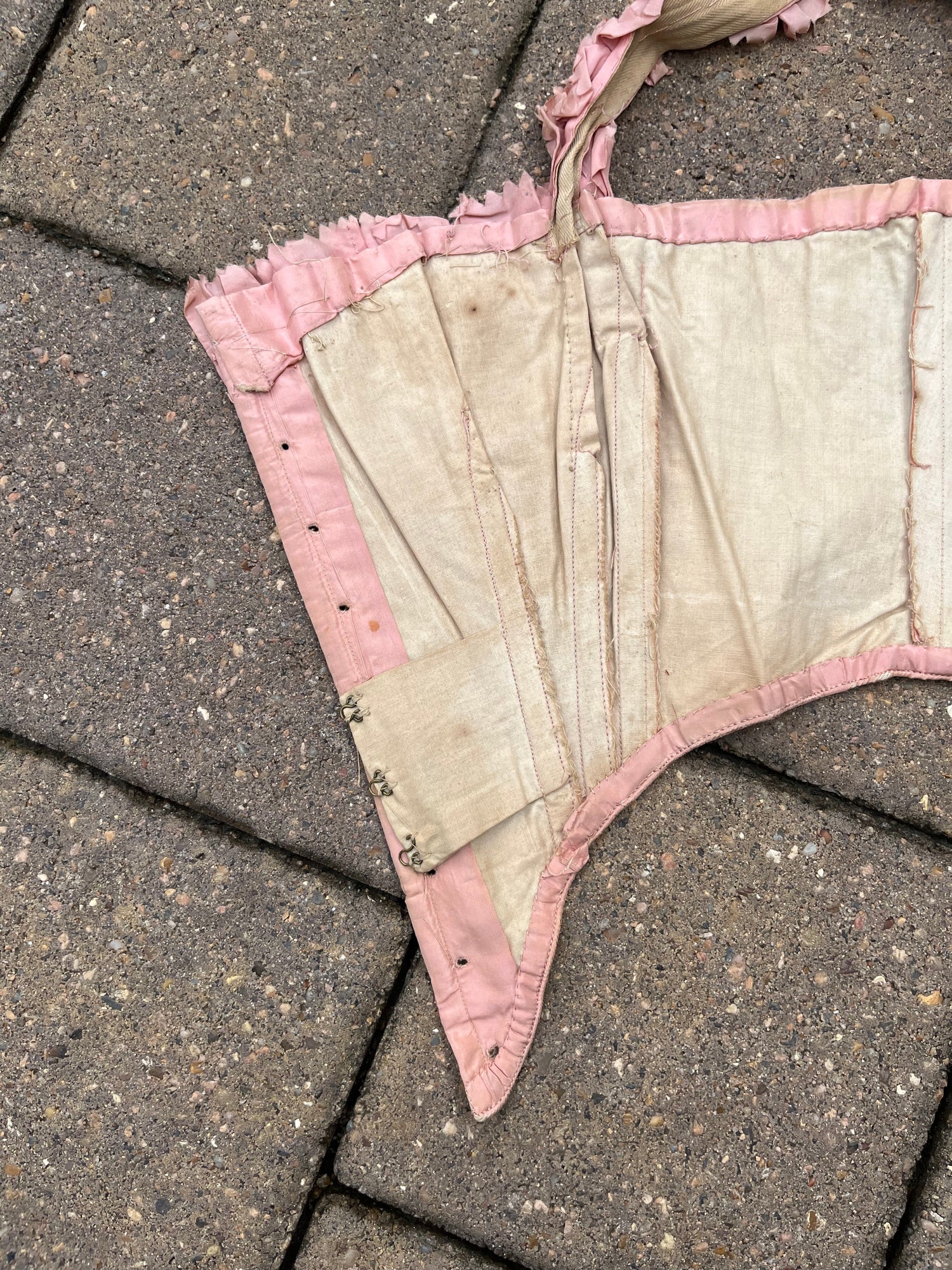 c. 1850s-1860s Pink Swiss Waist
