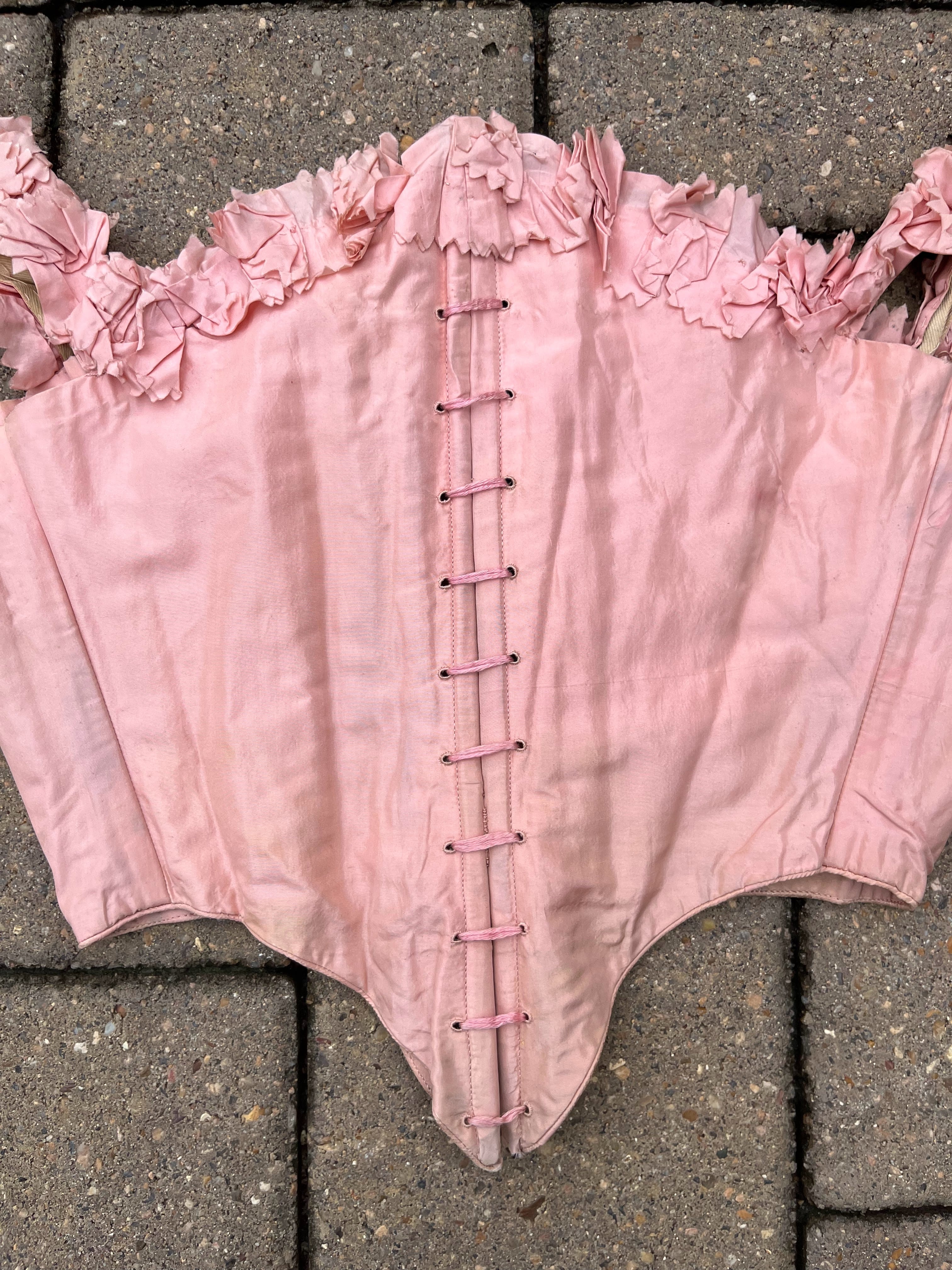 c. 1850s-1860s Pink Swiss Waist