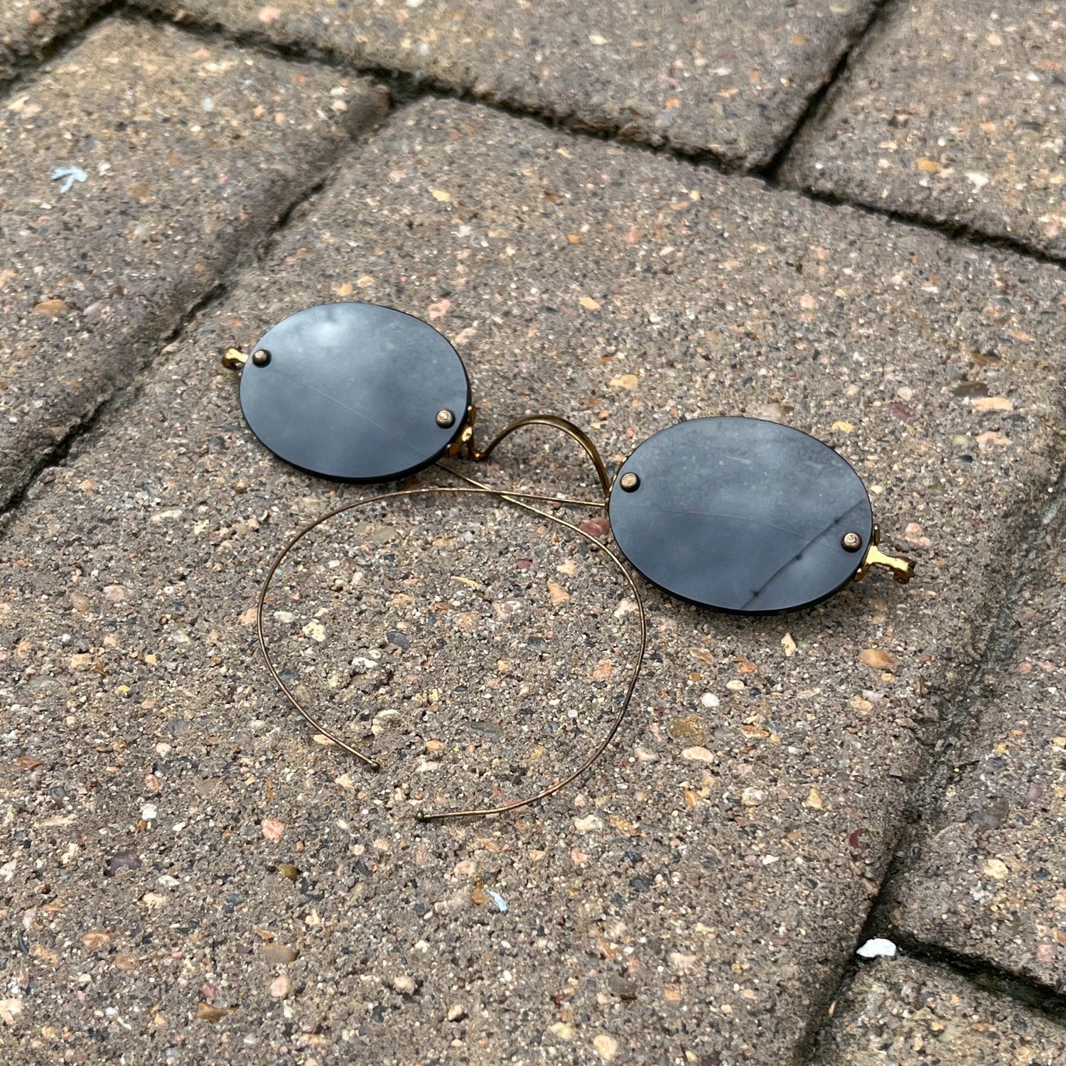 c. 1890s-1900s Smoked Lens Glasses