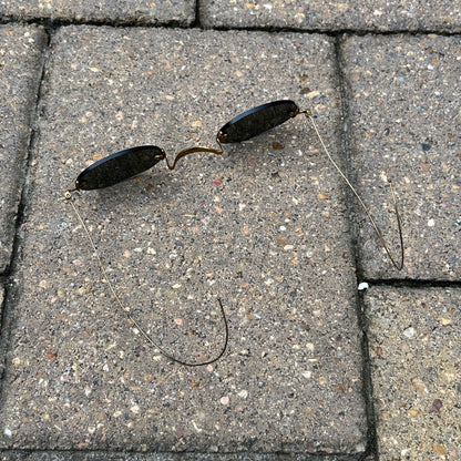 c. 1890s-1900s Smoked Lens Glasses