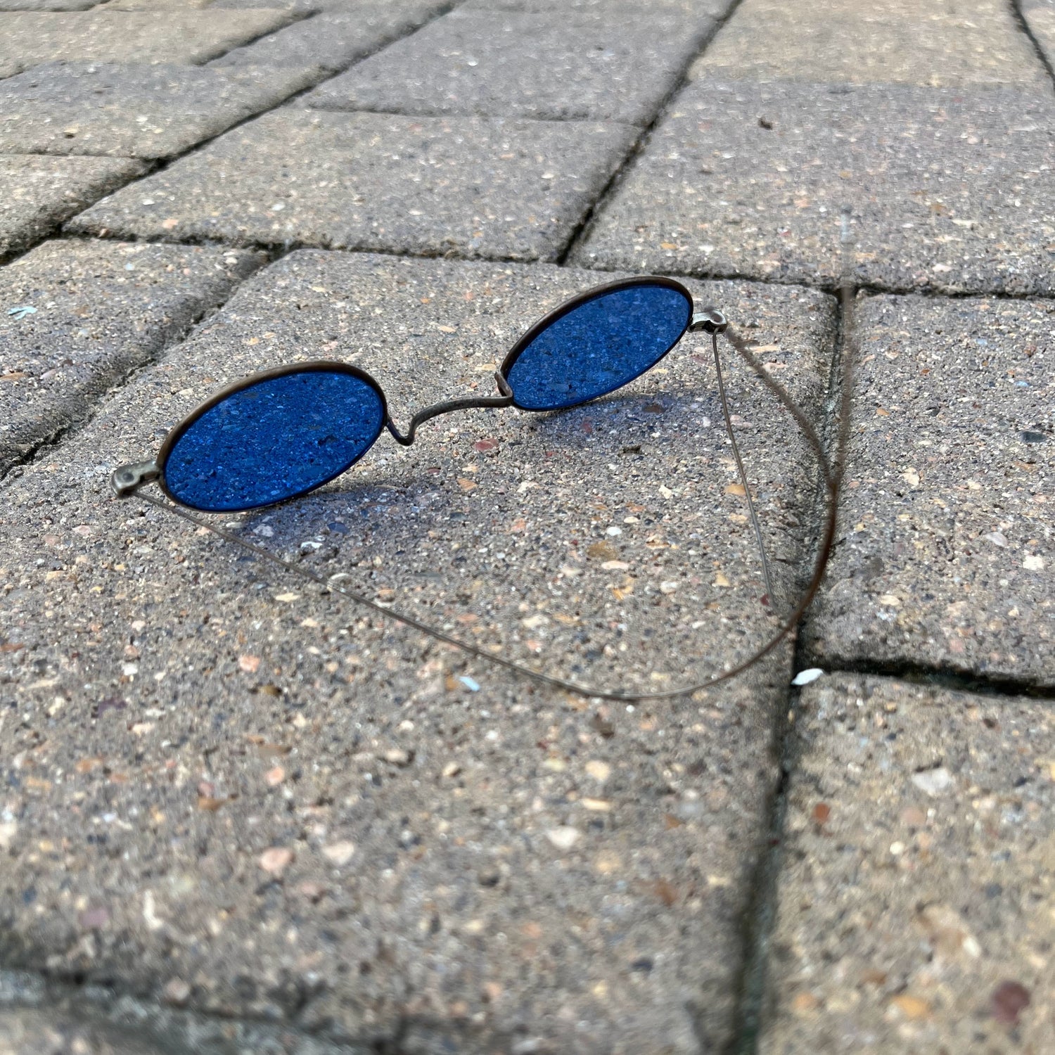 c. 1890s-1900s Blue Tinted Sunglasses