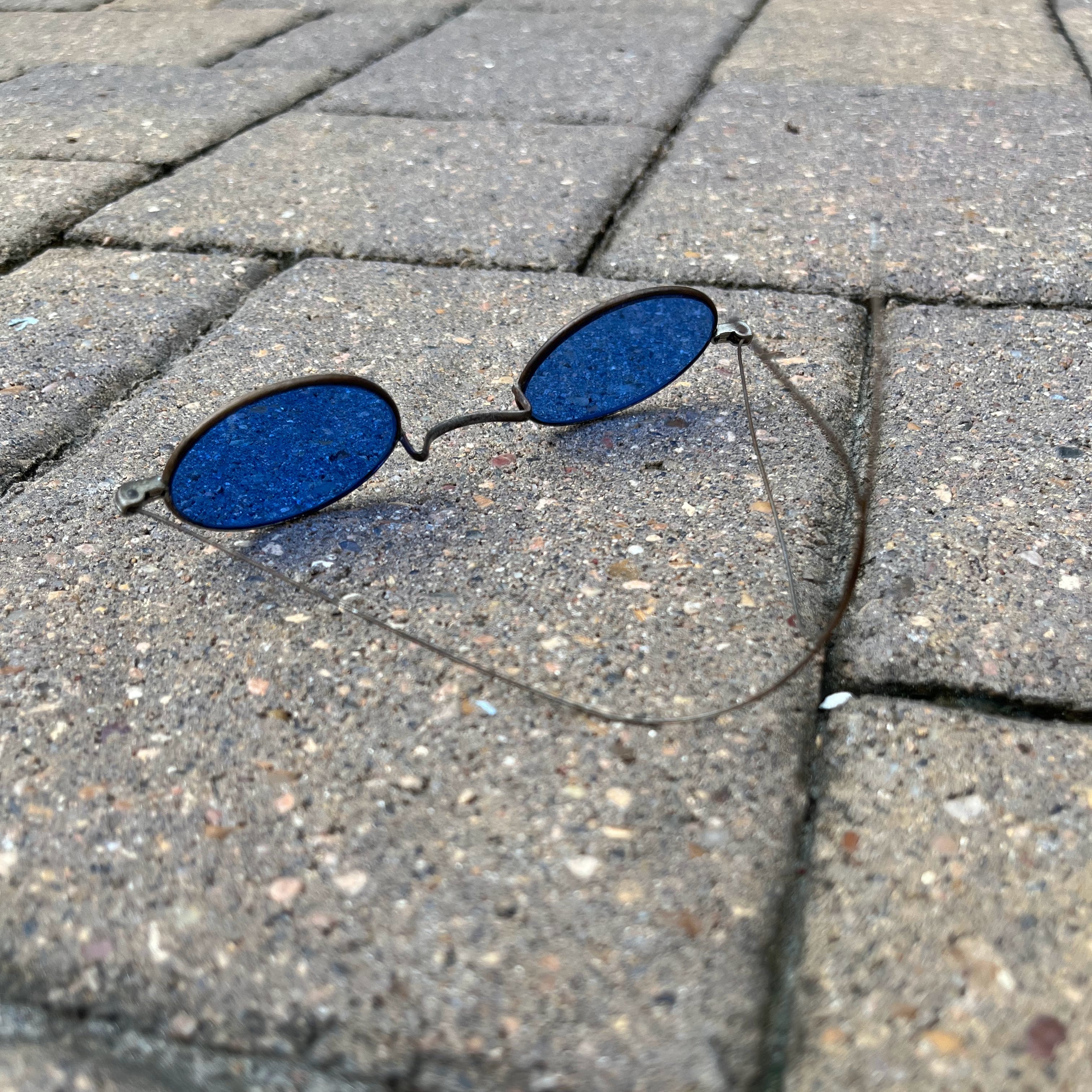 c. 1890s-1900s Blue Tinted Sunglasses