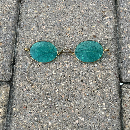 c. 1890s-1900s Green Tinted Sunglasses