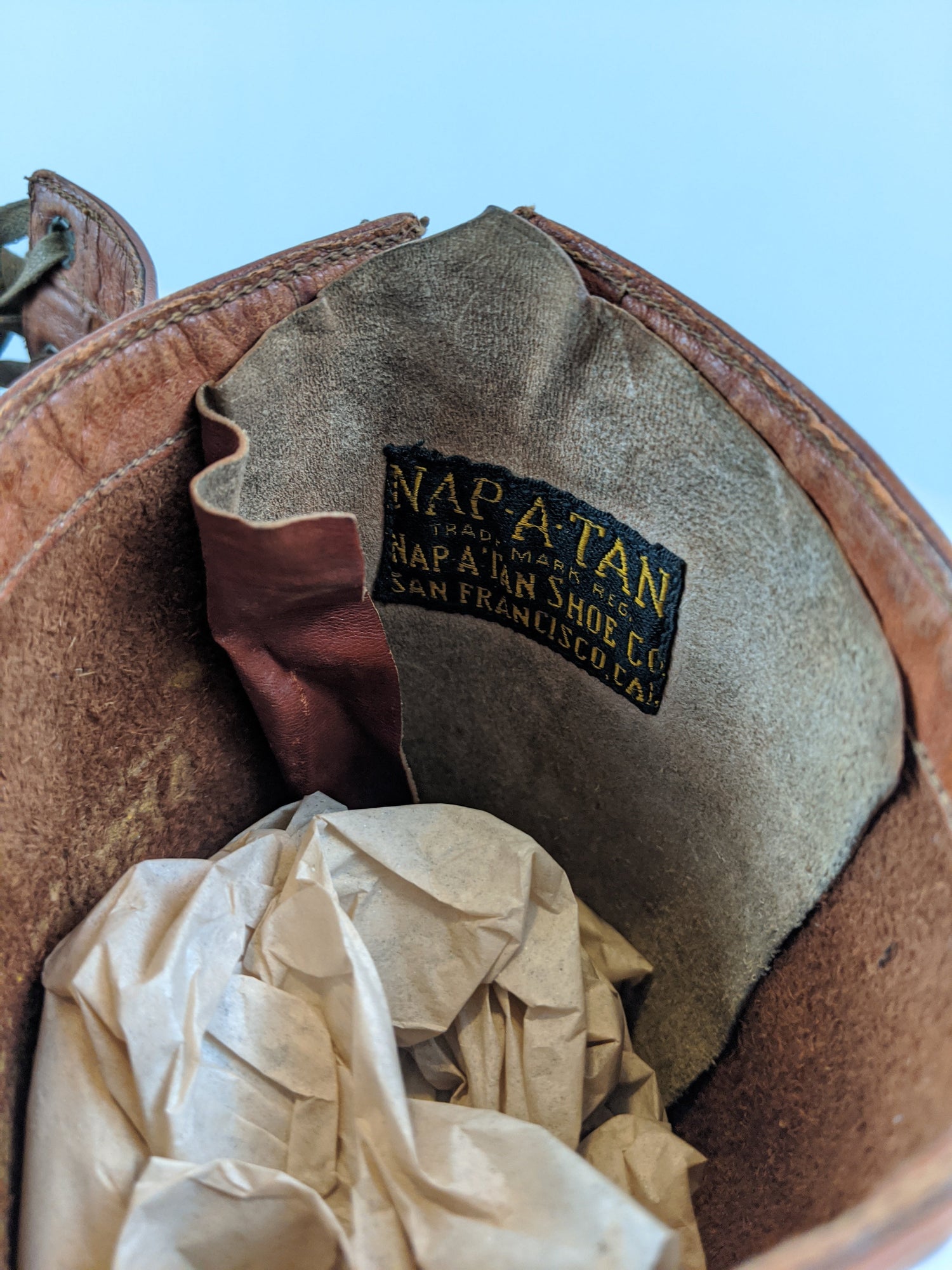 1900s-1910s Tall Brown Lace Up Boots | Approx Sz 7.5