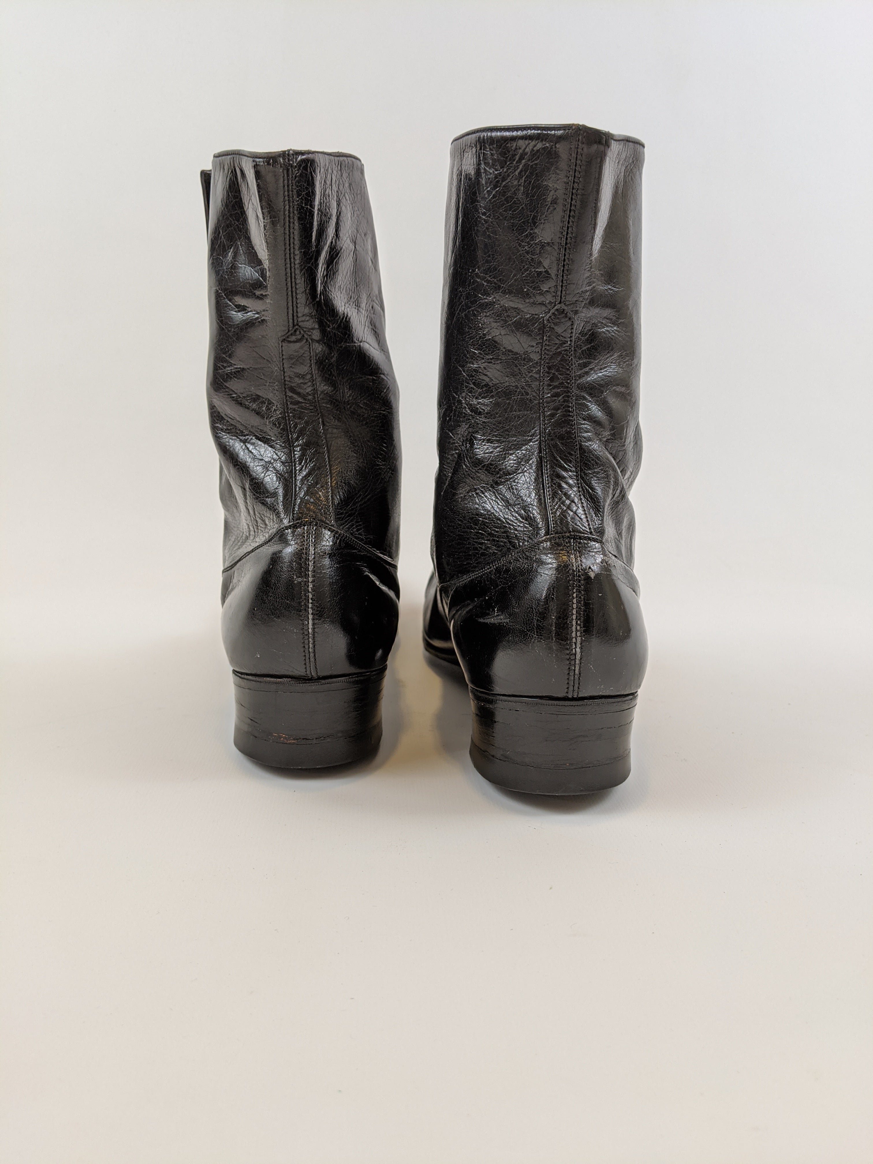 RESERVED — 1910s Black Side Button Boots | Approx Sz 8.5-9