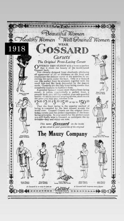 1917-1918 Gossard Corset | In Original Box