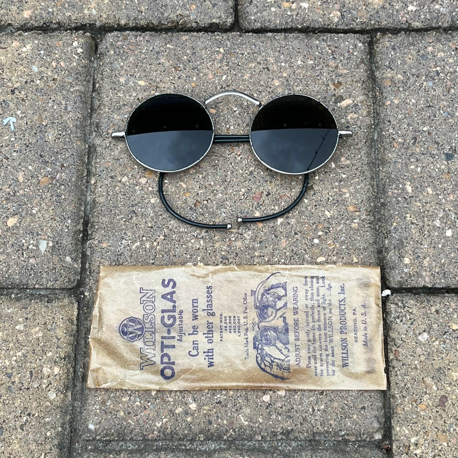 c. 1920s-1930s Willson Deadstock Round Glasses