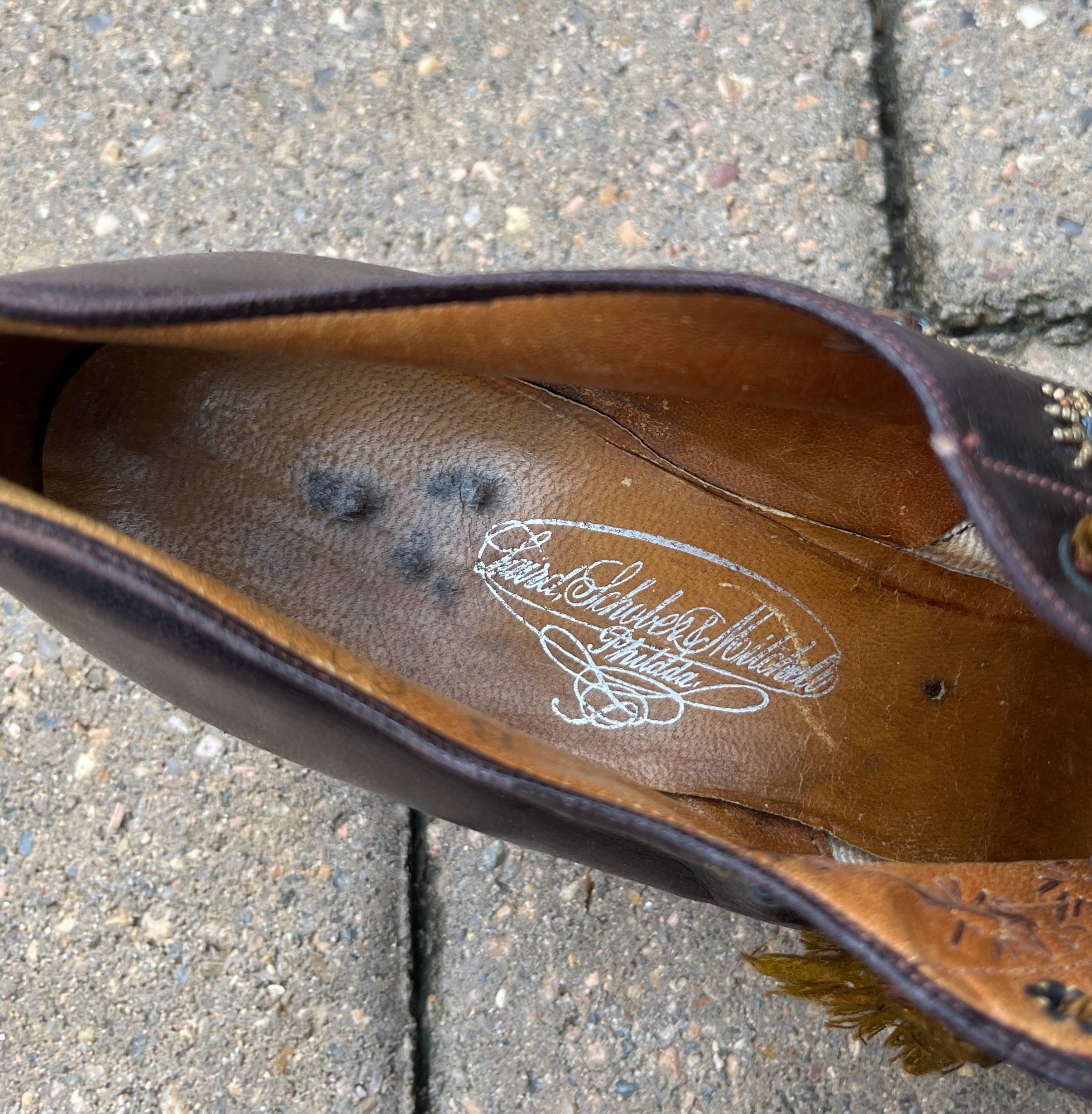 c. 1890s-1900s Beaded Oxfords
