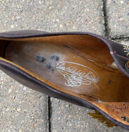 c. 1890s-1900s Beaded Oxfords
