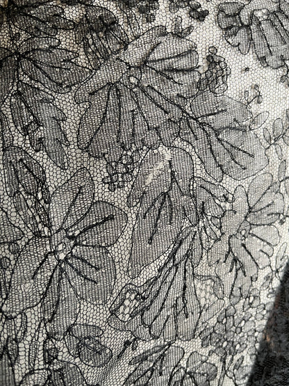 RESERVED | c. 1860s Chantilly Lace Shawl