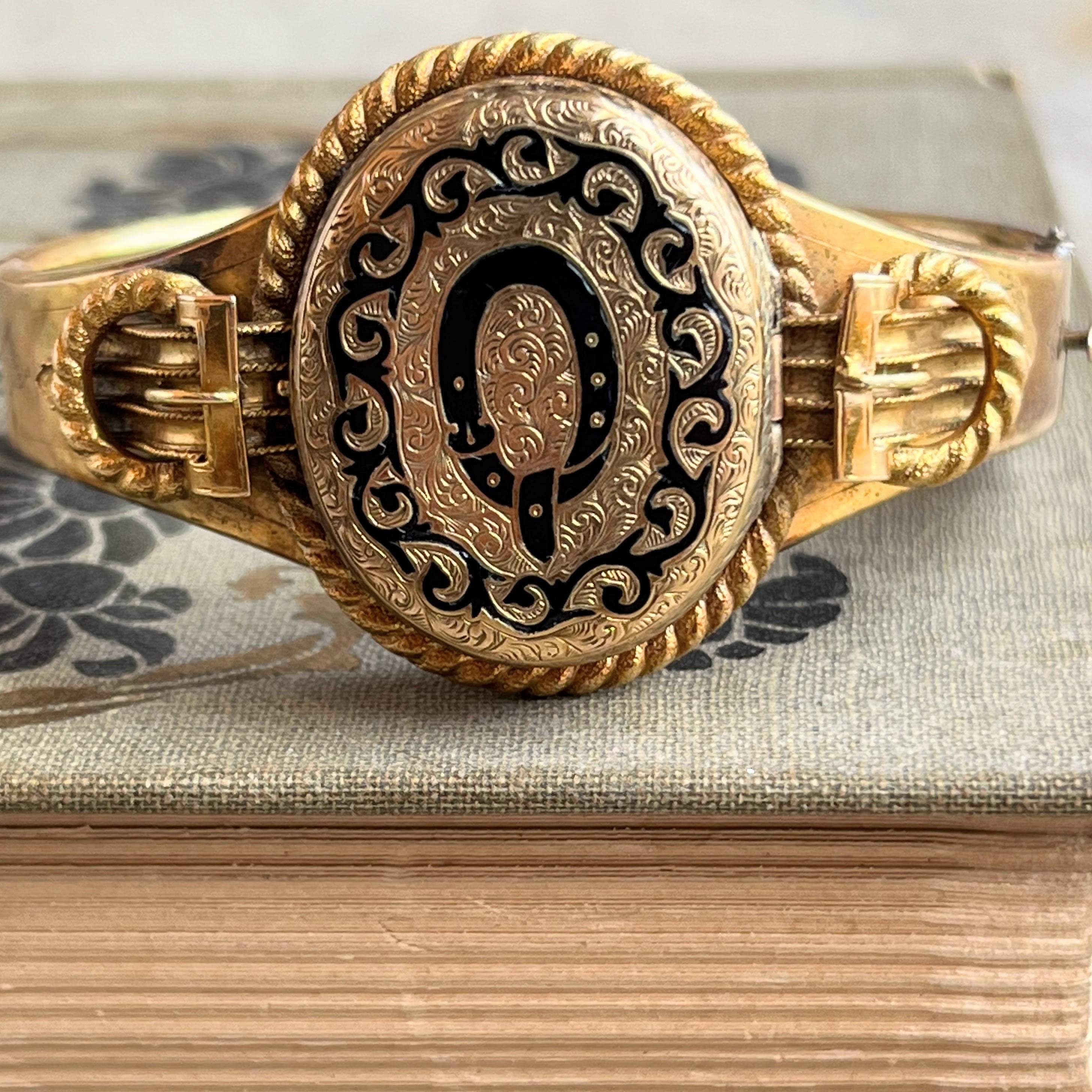 c. 1850s-1860s Gold Filled Locket Bracelet