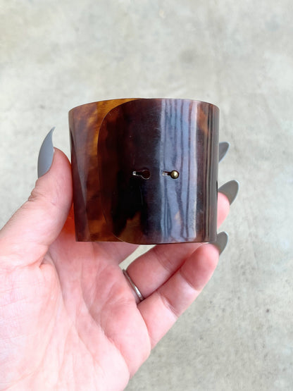 c. 1850s-1860s Tortoise Shell Cuff Bracelets