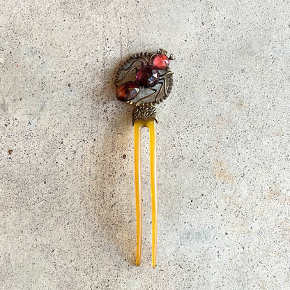 c. 1890s-1900s Spider Hair Comb