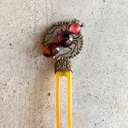 c. 1890s-1900s Spider Hair Comb