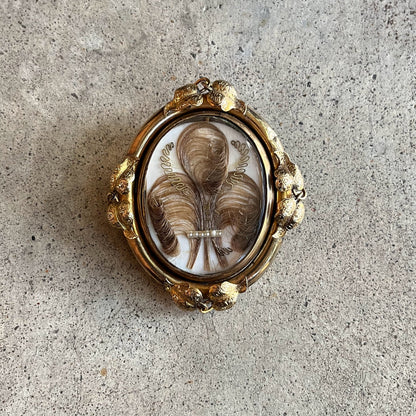 c. 1870s-1880s Prince of Wales Swivel Brooch + Pendant
