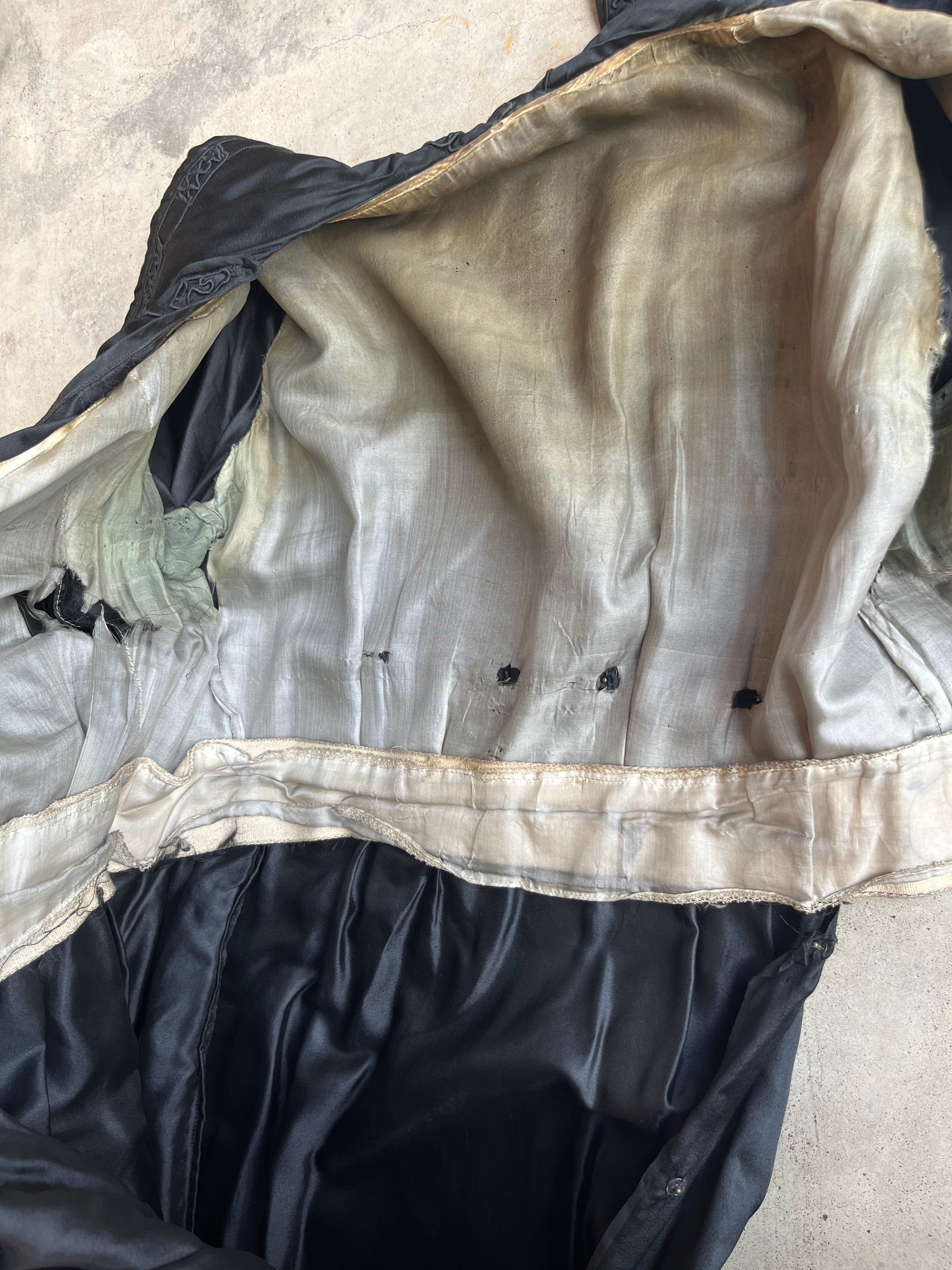 c. 19-Teens Black Silk Dress | Study + Display